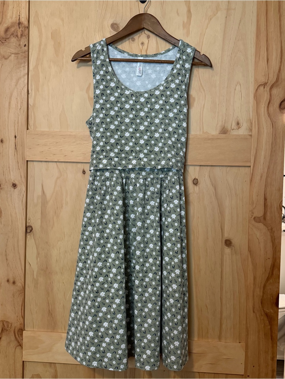Latched Mama Sunkissed Nursing Sundress Sage Blossom Size Large